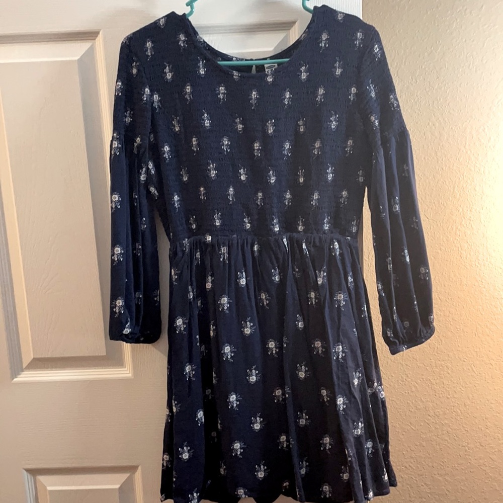 Petite M Blue Flower Dress